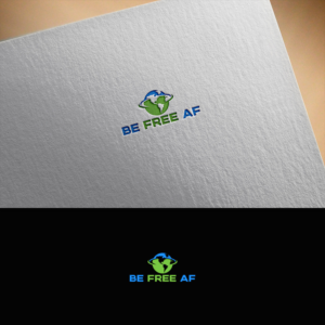"Be Free AF" (capitalizations optional) | Diseño de Logo por DesignDUO
