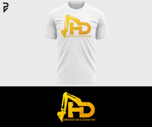 Logo Design by poisonvectors for HD construction & excavation  | Design: #26573908