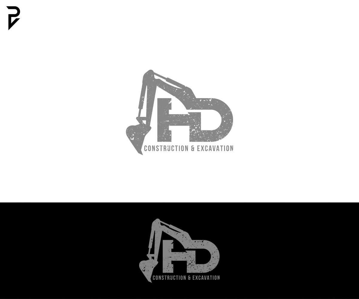 Diseño de Logo por poisonvectors para HD construction & excavation  | Diseño #27047047