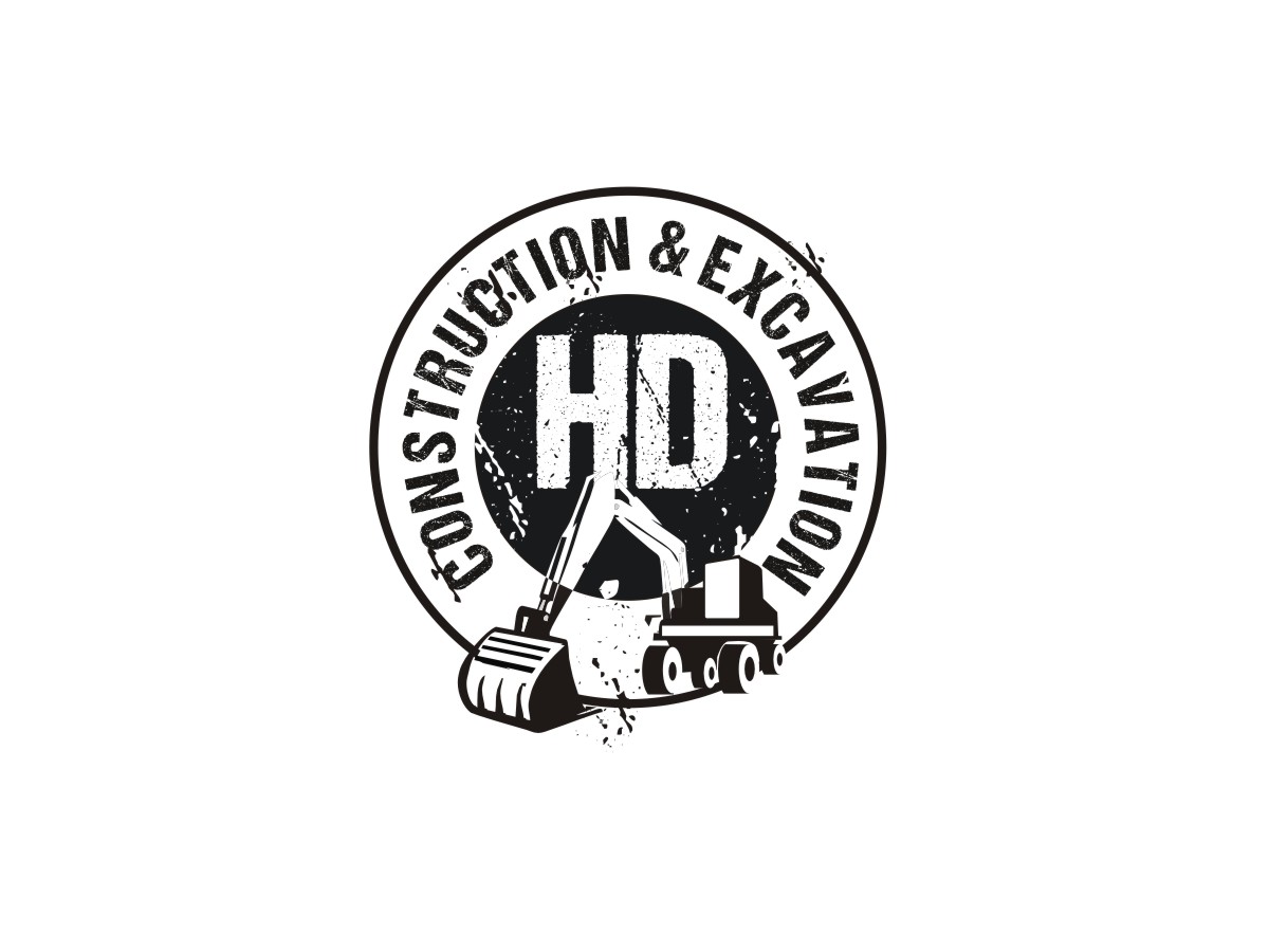 Diseño de Logo por Blueberry para HD construction & excavation  | Diseño #26572200