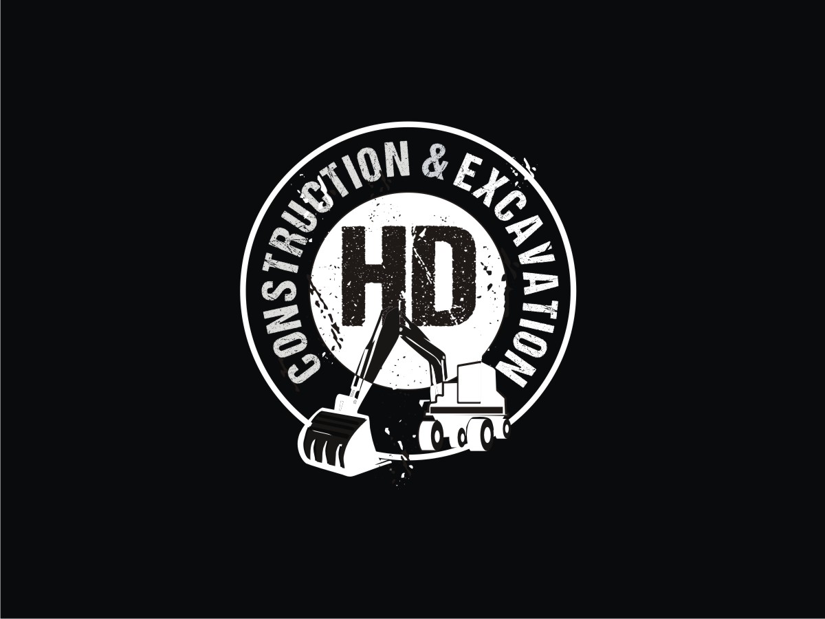 Diseño de Logo por Blueberry para HD construction & excavation  | Diseño #26572202
