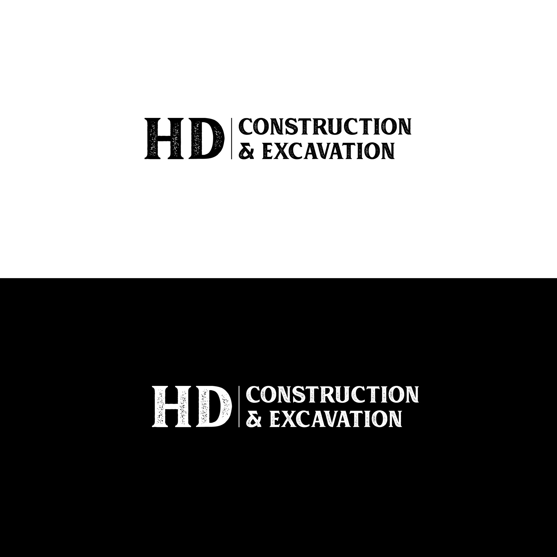 Diseño de Logo por SL Designer para HD construction & excavation  | Diseño #26574254