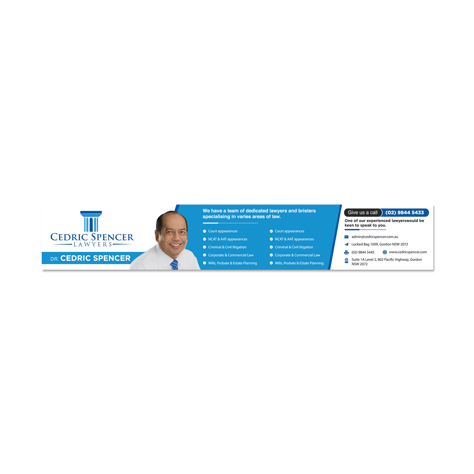 Graphic Design by debdesign for Cedric Spencer Lawyers | Design #26571109