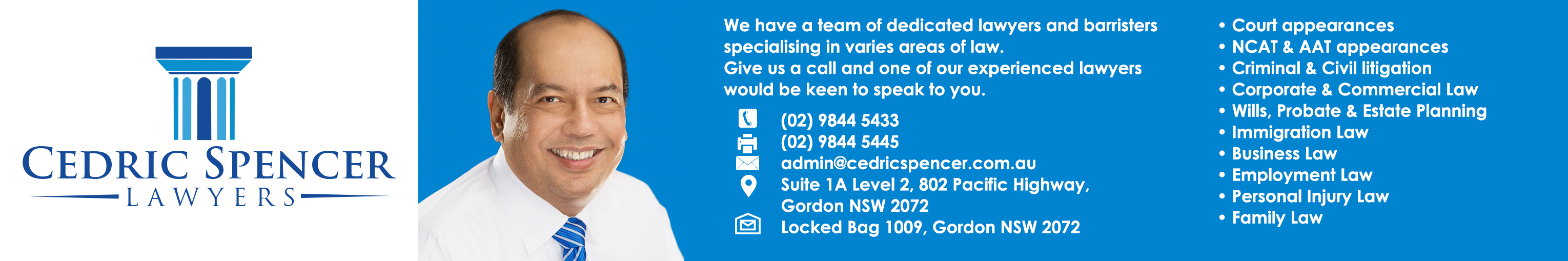 Graphic Design by Wally_F for Cedric Spencer Lawyers | Design #26572912