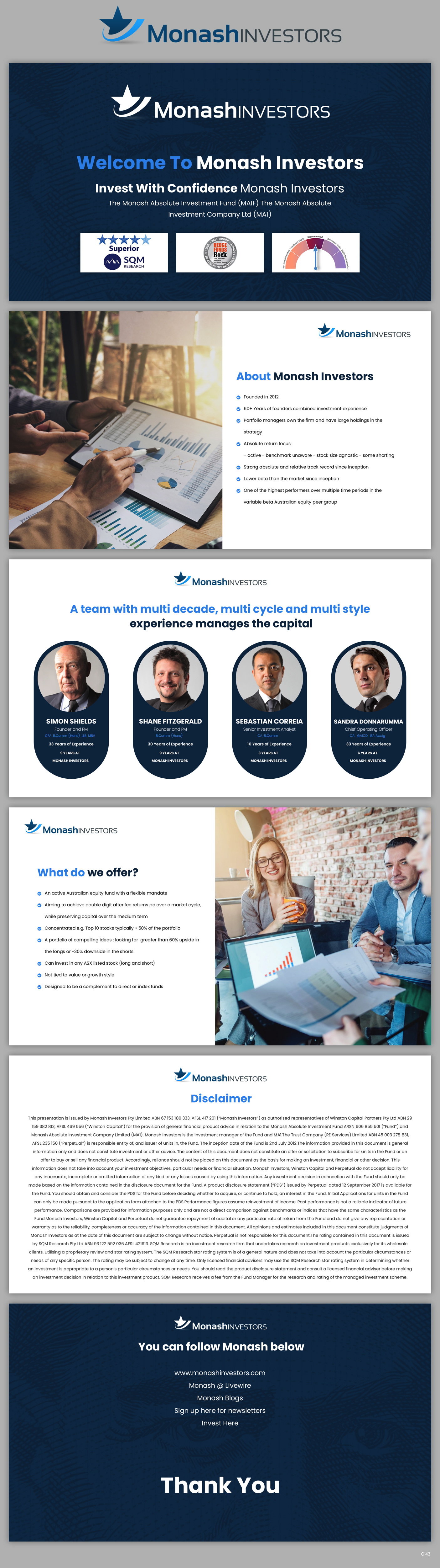PowerPoint Design by pb for Monash Investors Pty Ltd | Design #26596616