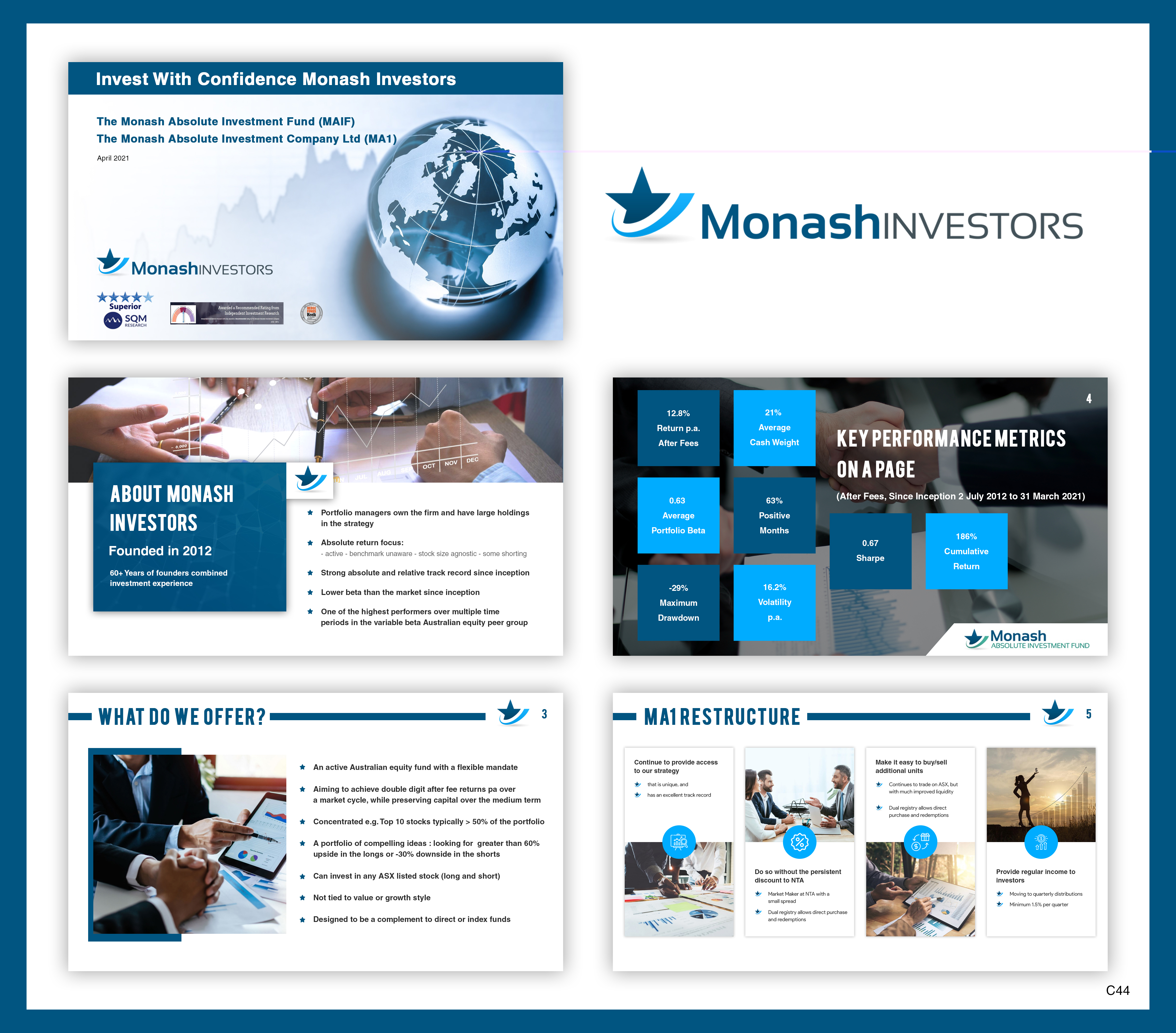 PowerPoint Design by pb for Monash Investors Pty Ltd | Design #26596618