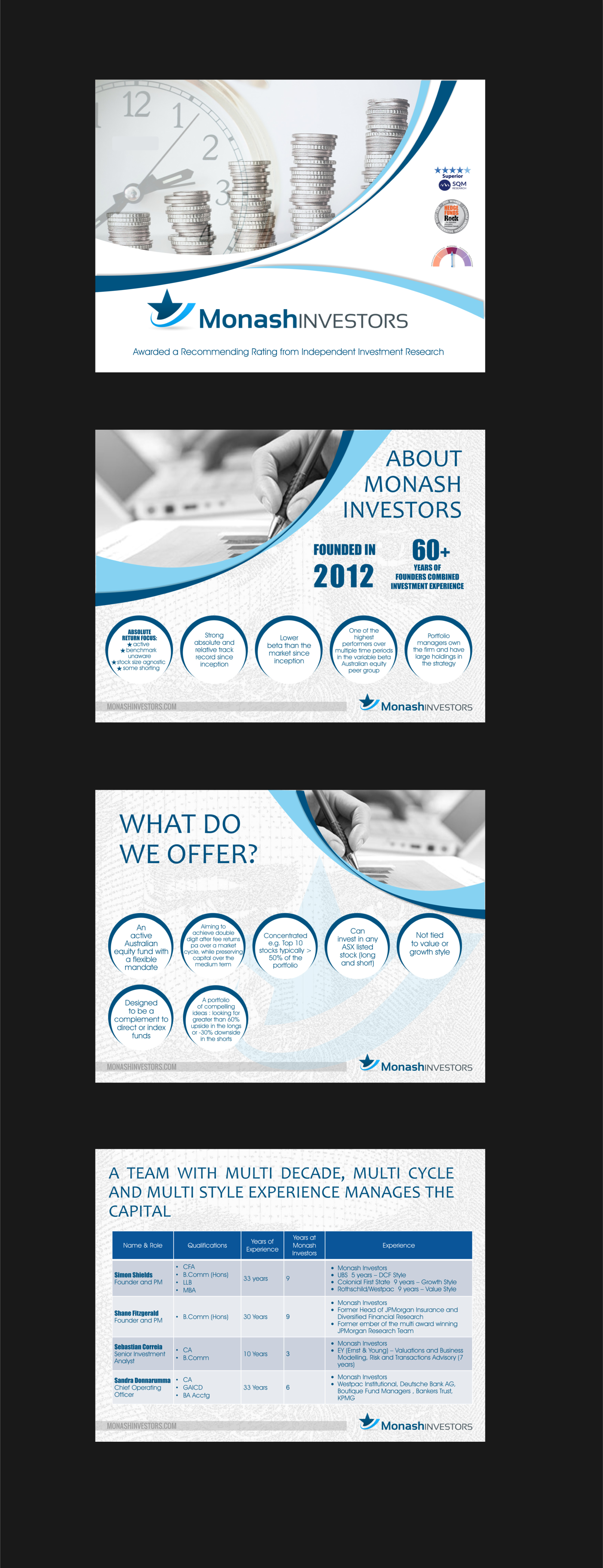 PowerPoint Design by elveneclipse for Monash Investors Pty Ltd | Design #26590002