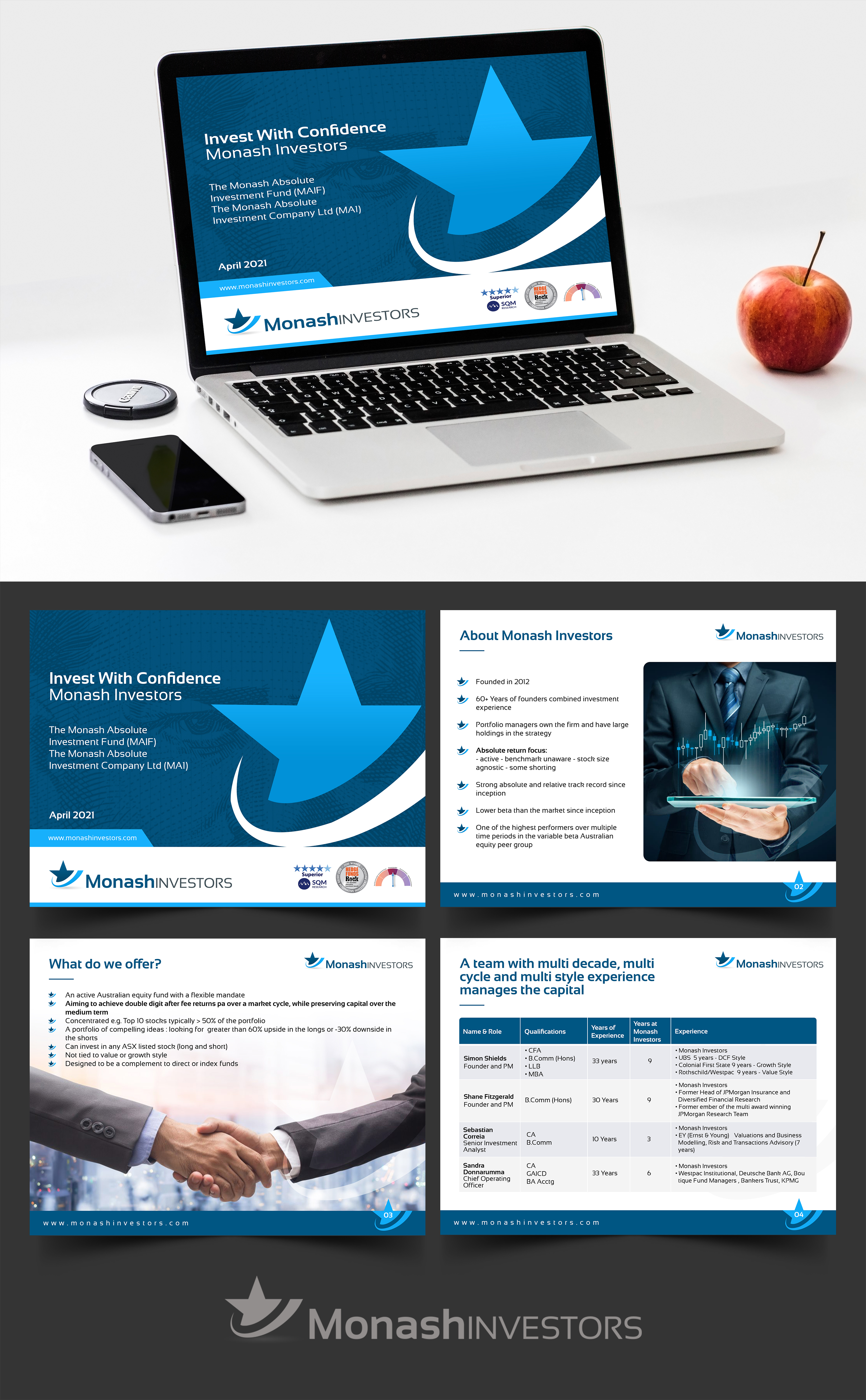 PowerPoint-Design von SAI DESIGNS für Monash Investors Pty Ltd | Design #26609582