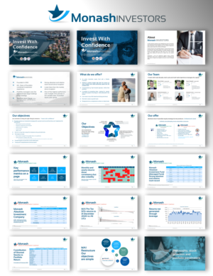 Design de PowerPoint par joseborgesbarboza 2 pour Monash Investors Pty Ltd | Design : #26587432