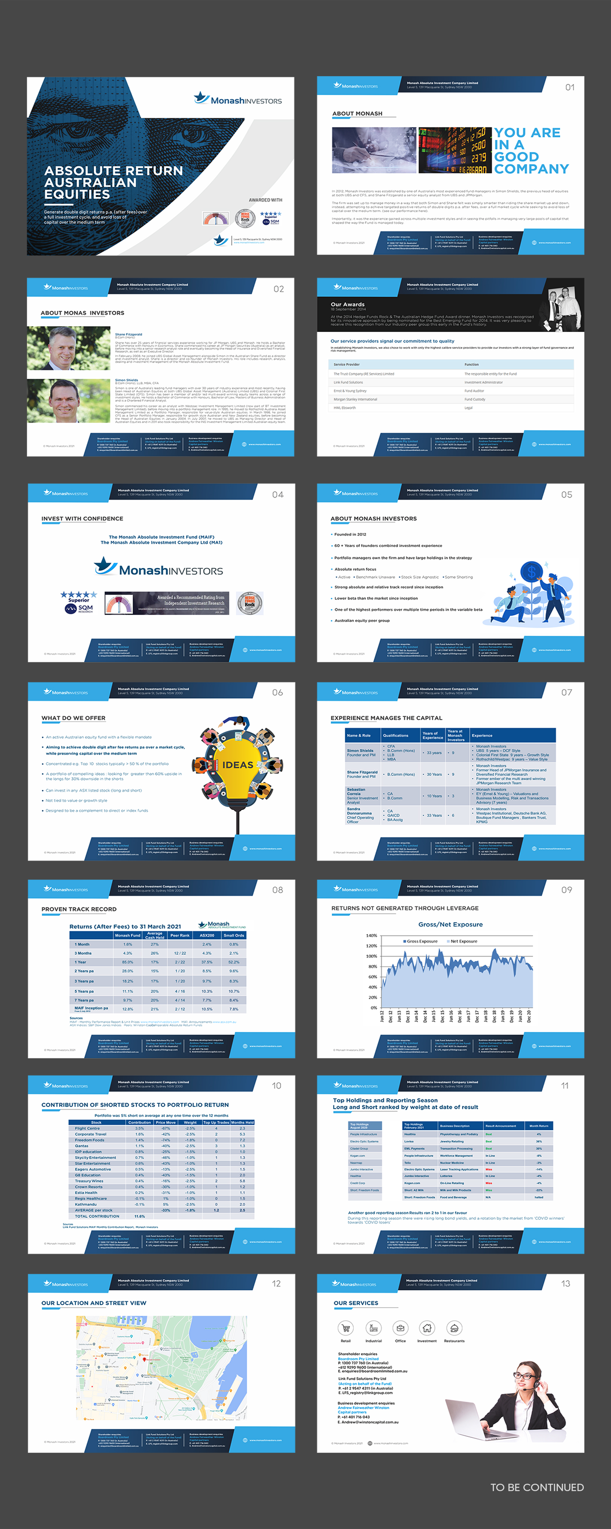 Design de PowerPoint par colourstreak pour Monash Investors Pty Ltd | Design #26578040