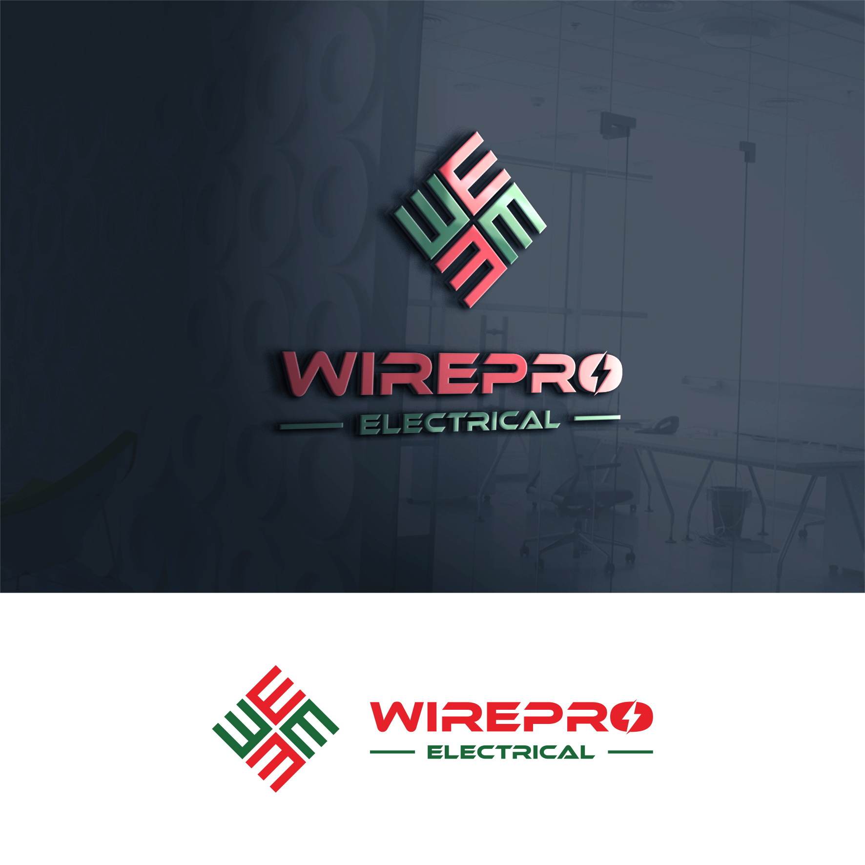 Logo Design by art_rebel for WirePro Electrical Ltd | Design #26638446