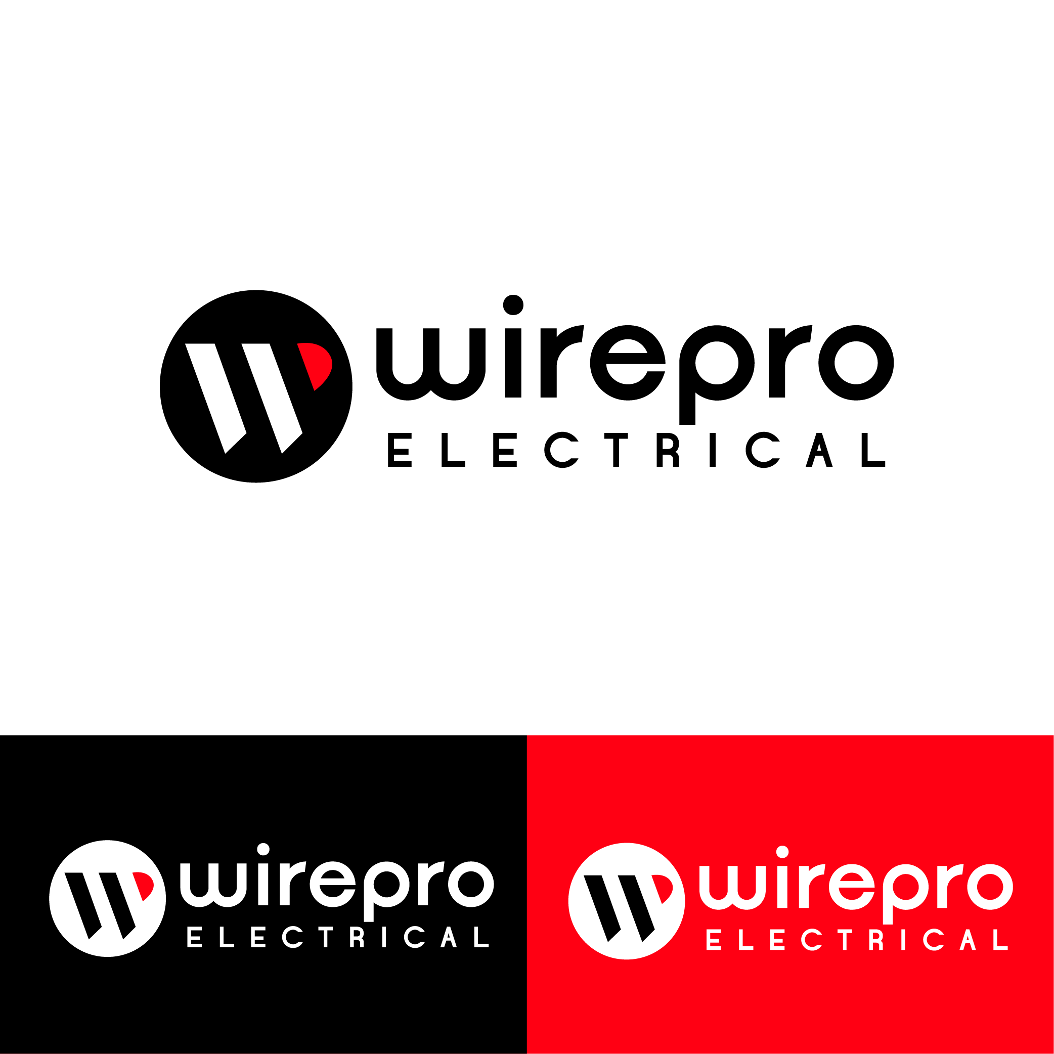 Logo Design by Thangarasu for WirePro Electrical Ltd | Design #26600178