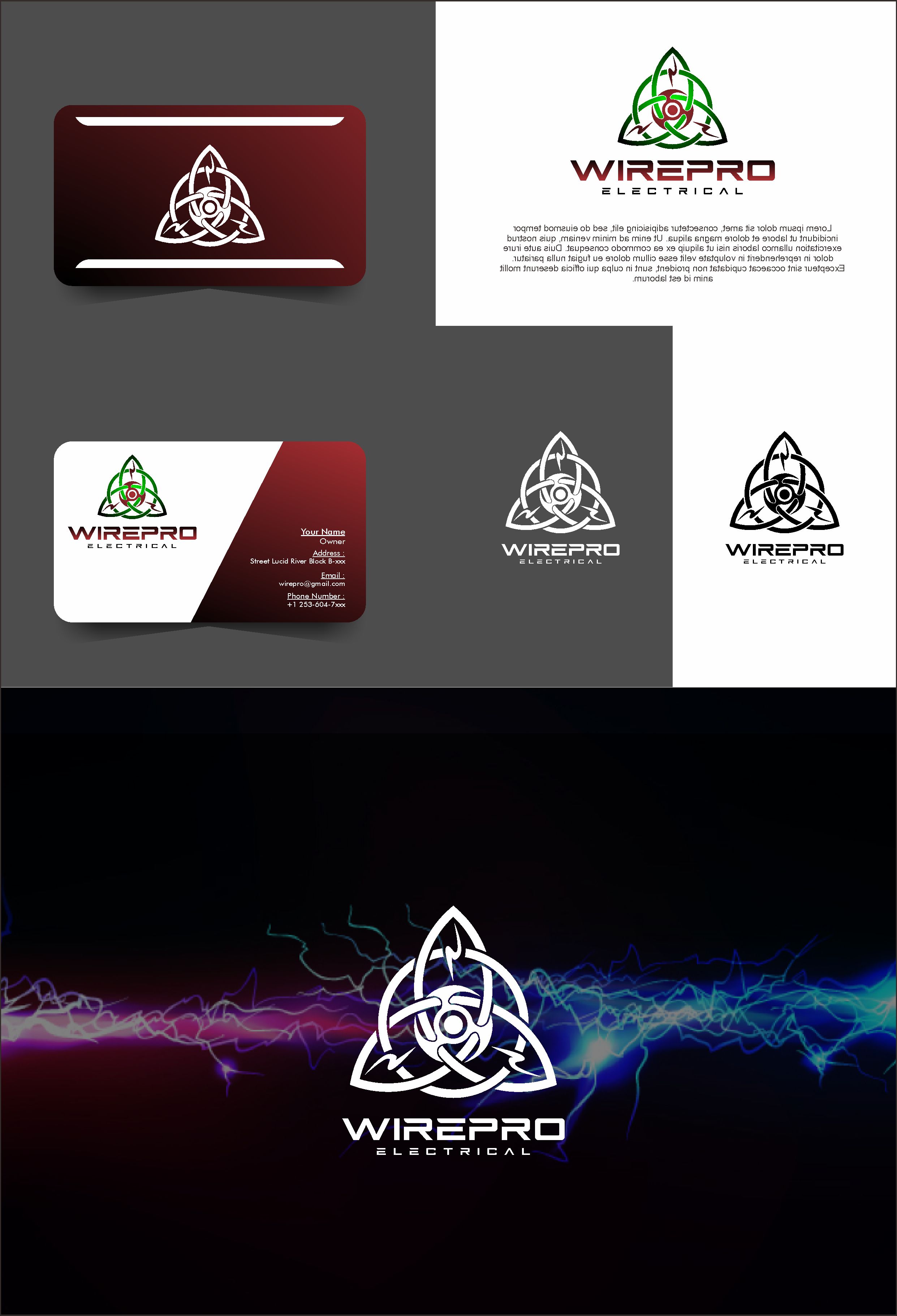 Logo Design by Dickythx16 for WirePro Electrical Ltd | Design #26596499