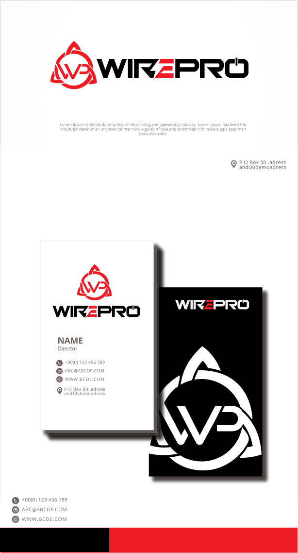 Diseño de Logo por graphicevolution para WirePro Electrical Ltd | Diseño #26579086