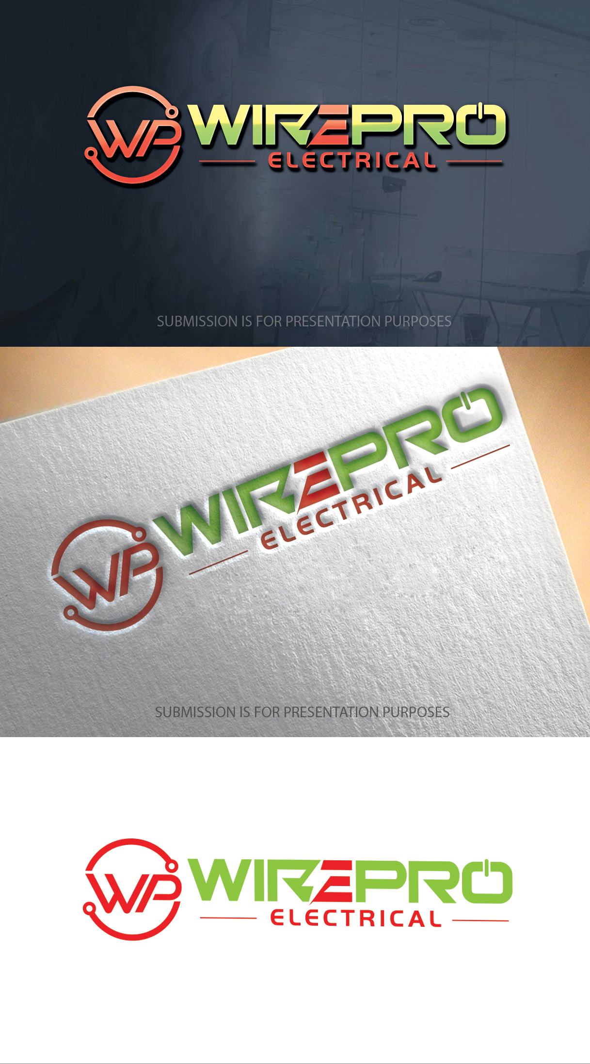 Diseño de Logo por graphicevolution para WirePro Electrical Ltd | Diseño #26617084