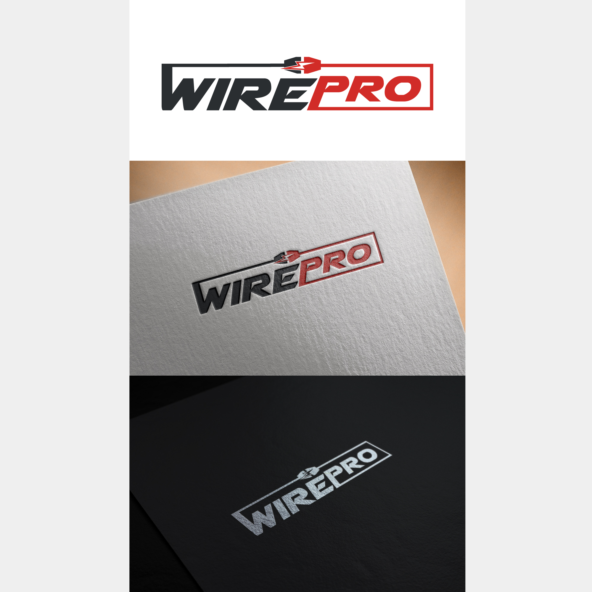 Logo Design by UMBRA Designs for WirePro Electrical Ltd | Design #26572580