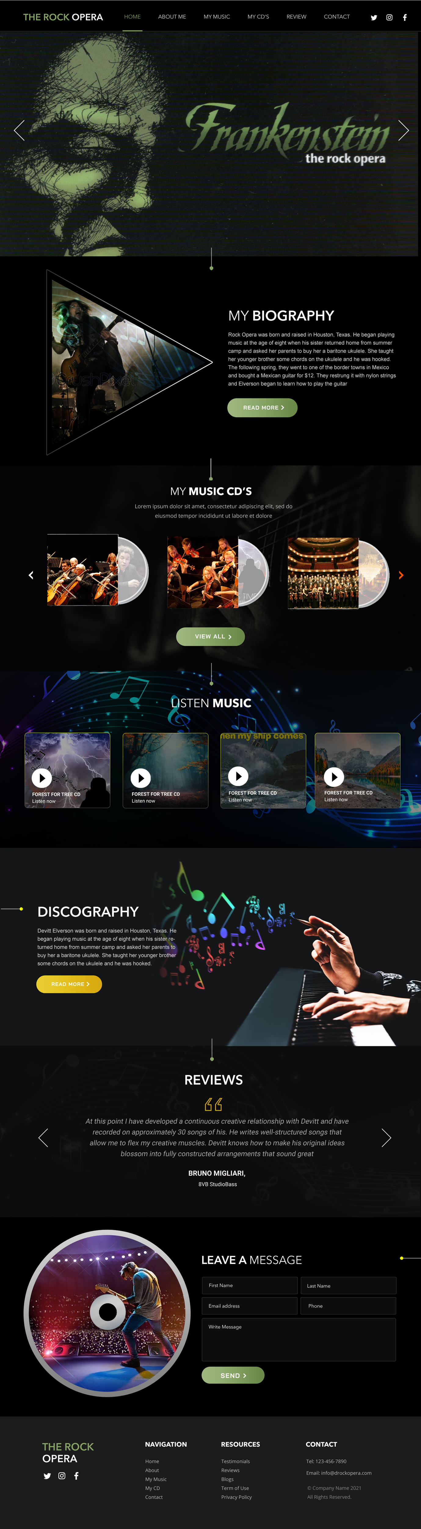Web-Design von HARSH SAINI für Frankenstein The Rock Opera, LLC | Design #26606067