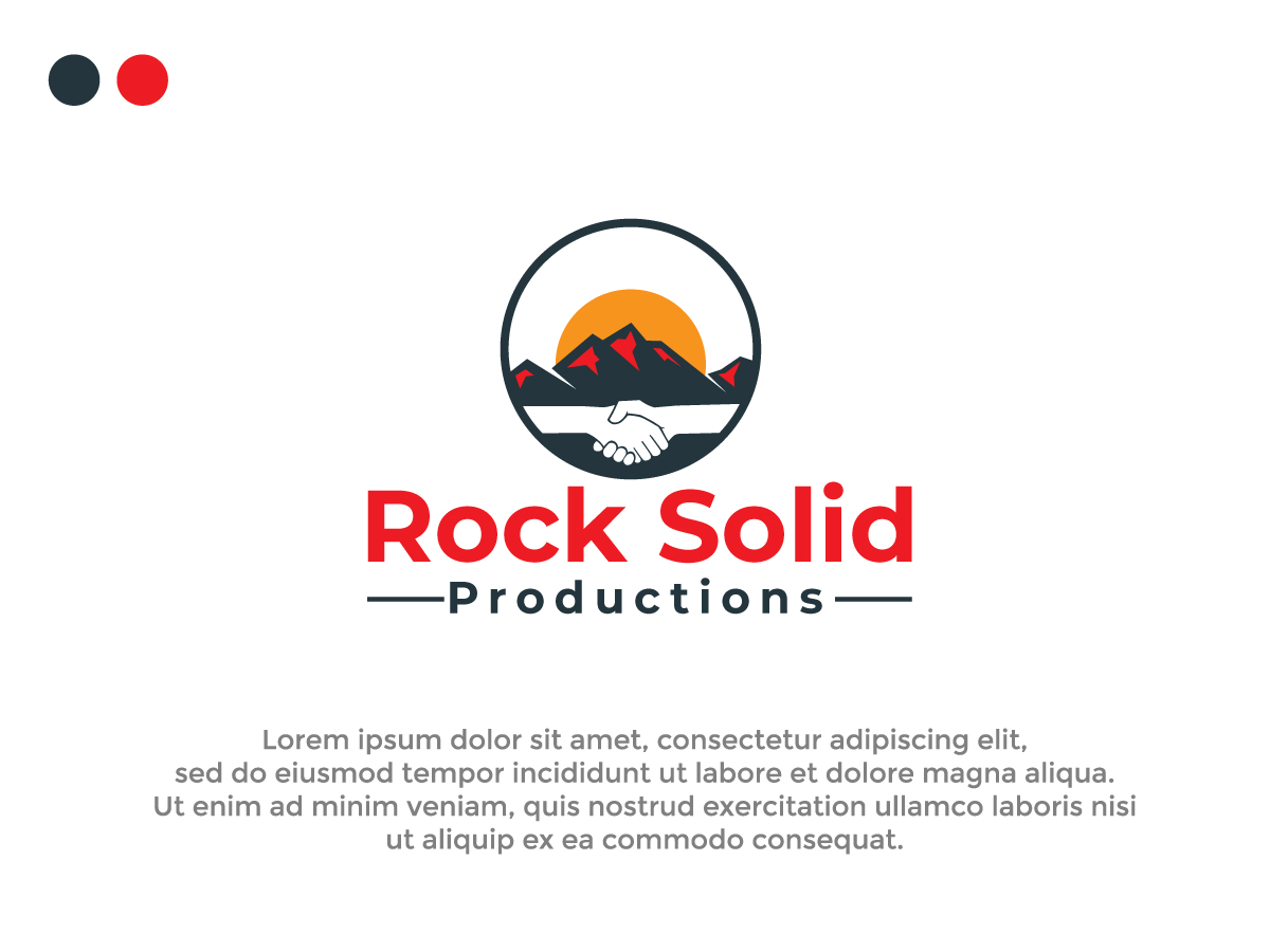 Diseño de Logo por Nova Tech Solutions para Rock Solid Productions LLC | Diseño #26577407