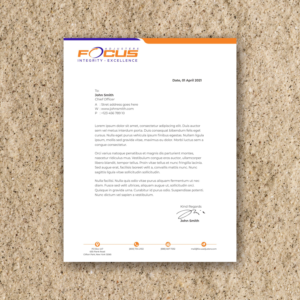 Letterhead in Word Template Format  | Design de Modèle Word par nng