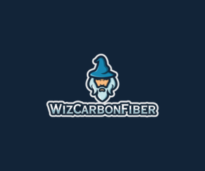 WizCarbonFiber | Logo Design by Fat Bat Man