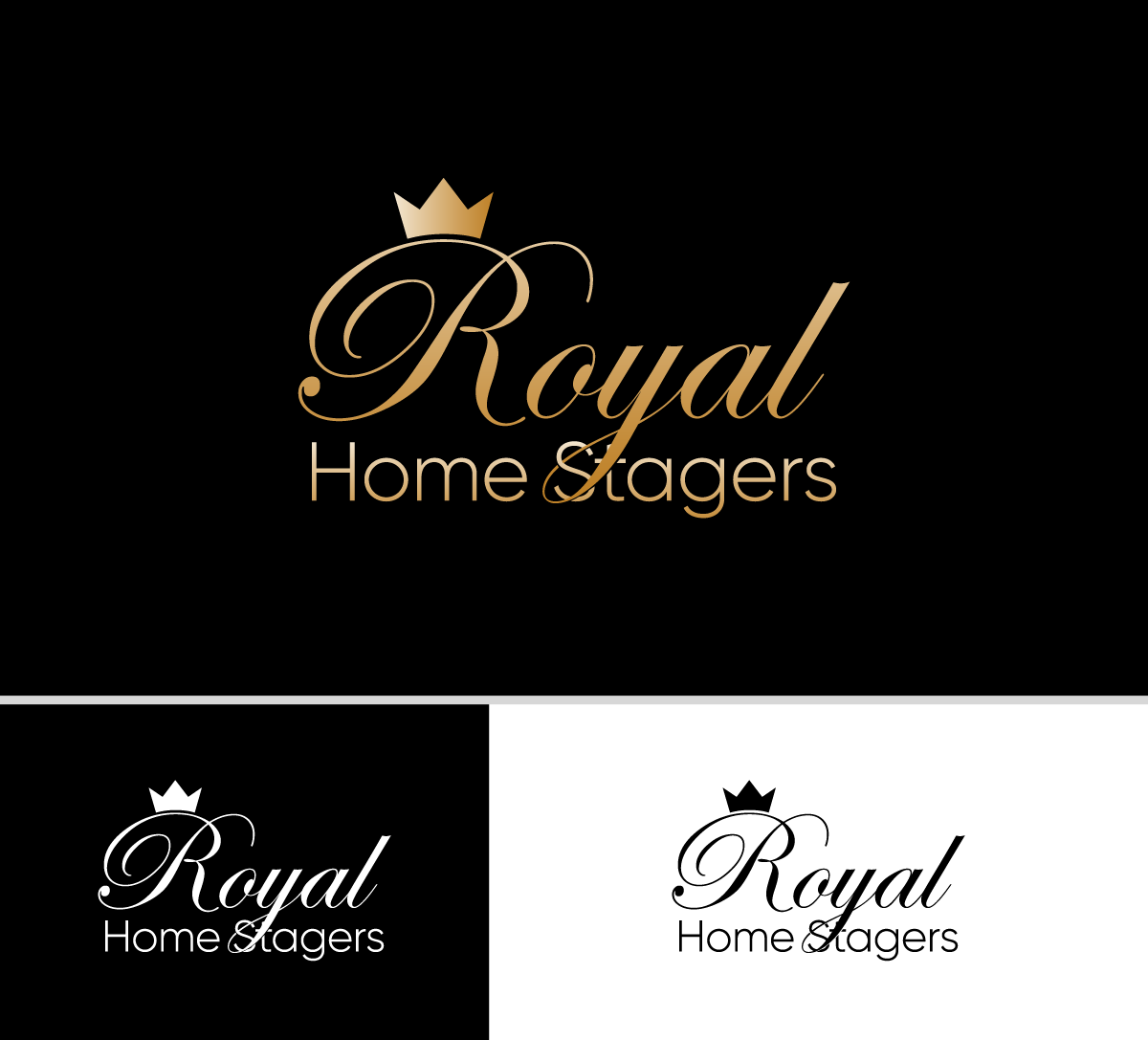Diseño de Logo por meolico para Royal Home Stagers | Diseño #26613351