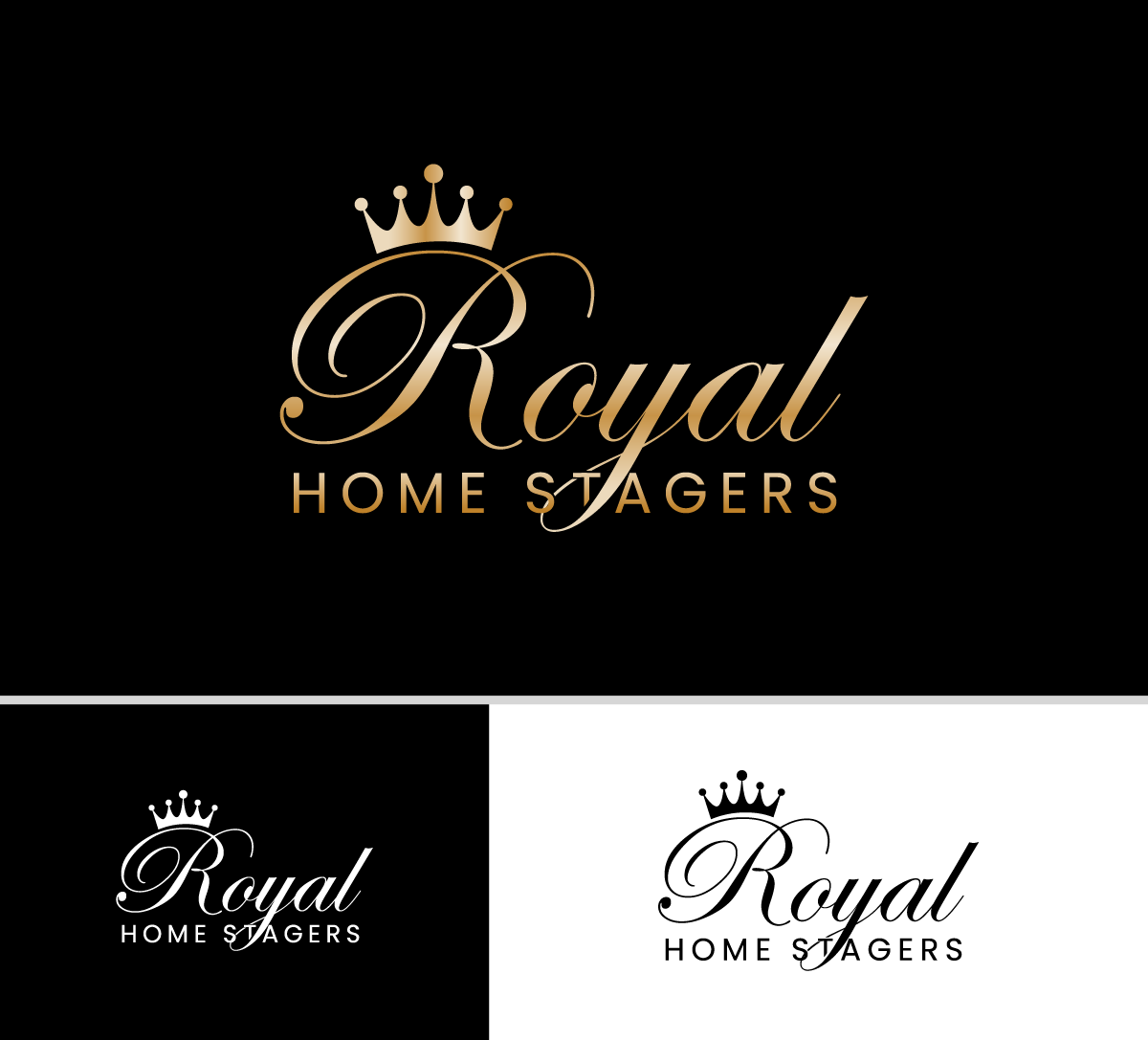 Logo Design by meolico for Royal Home Stagers | Design #26613416