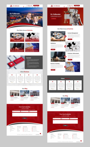 Diseño Web por pb para Dr. Fassbender Rechtsanwaelte & Mediatoren | Diseño: #26590301