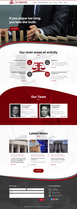 Diseño Web por pb para Dr. Fassbender Rechtsanwaelte & Mediatoren | Diseño: #26590302