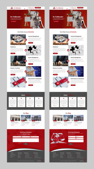 Diseño Web por pb para Dr. Fassbender Rechtsanwaelte & Mediatoren | Diseño: #26596705
