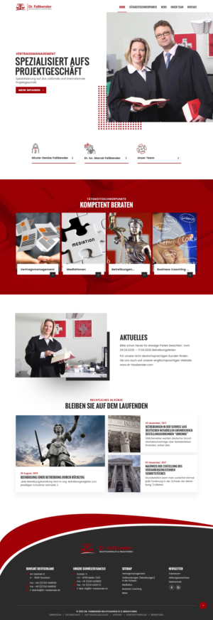 Diseño Web por syrwebdevelopment para Dr. Fassbender Rechtsanwaelte & Mediatoren | Diseño: #26609265