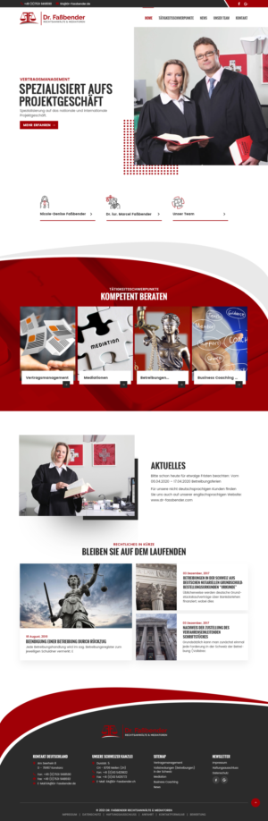 Web Design by syrwebdevelopment for Dr. Fassbender Rechtsanwaelte & Mediatoren | Design: #26614737