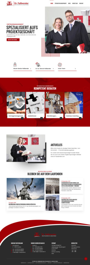 Web Design by syrwebdevelopment for Dr. Fassbender Rechtsanwaelte & Mediatoren | Design: #26614738
