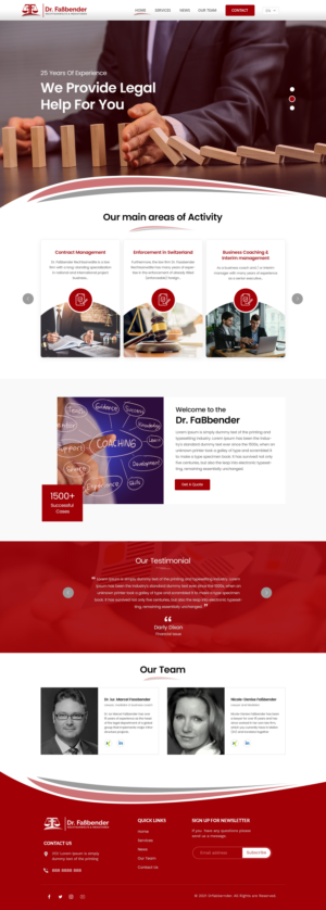 Diseño Web por Shijo John para Dr. Fassbender Rechtsanwaelte & Mediatoren | Diseño: #26609186