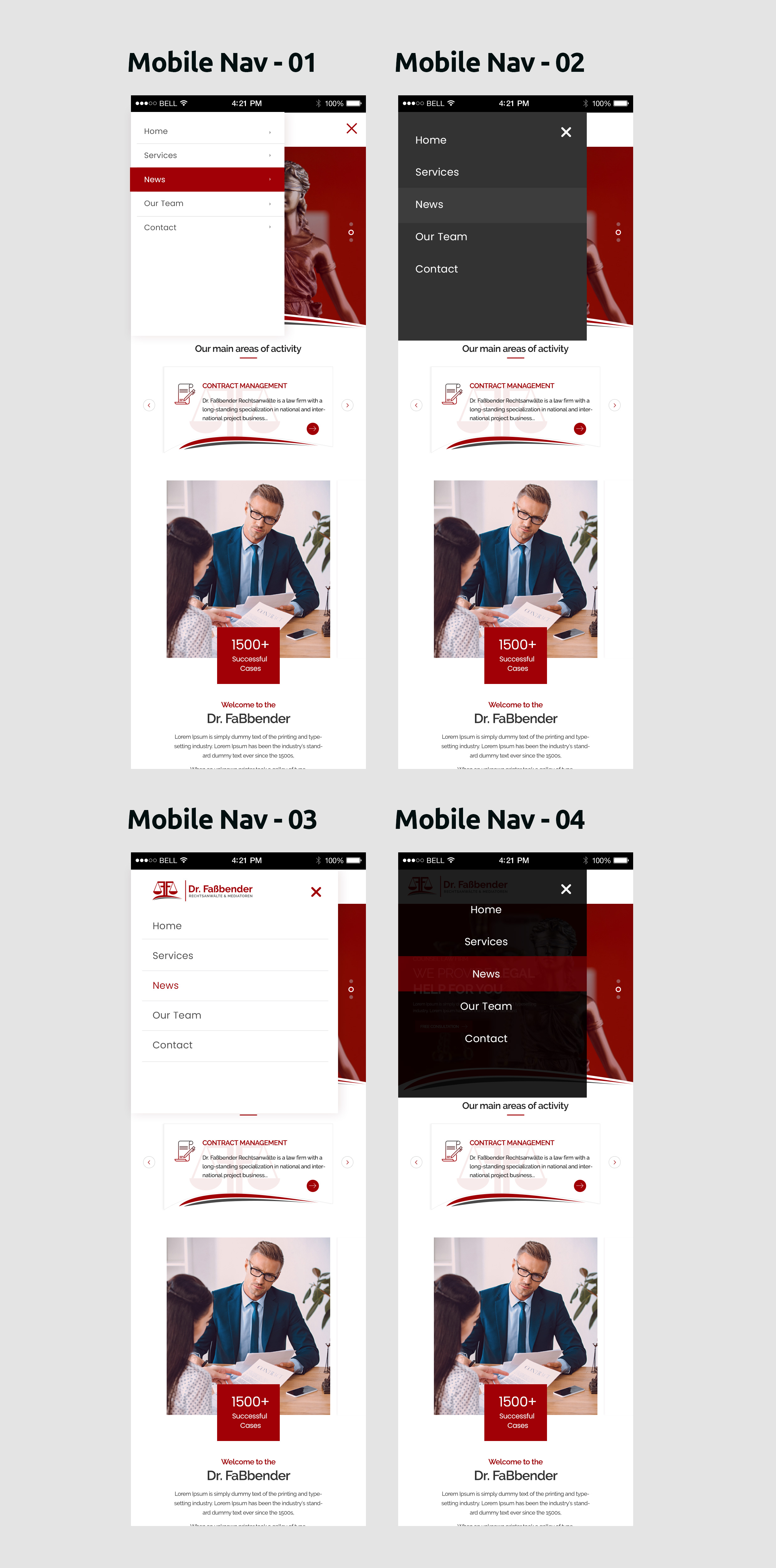 Web Design by Shijo John for Dr. Fassbender Rechtsanwaelte & Mediatoren | Design #26619587