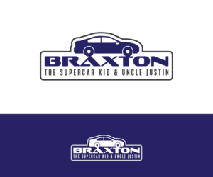 Braxton The Supercar Kid & Uncle Justin | Logo Design by Art Lancer