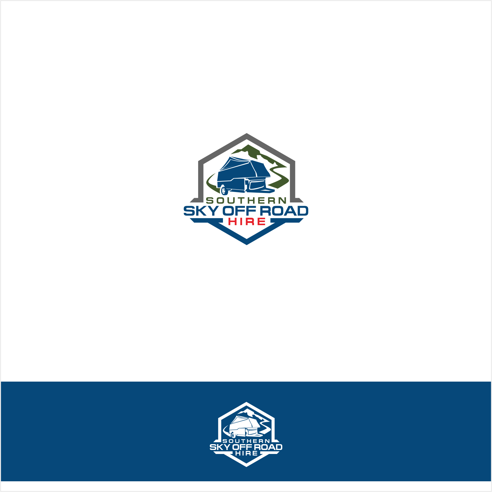 Logo Design by Arham Hidayat for Southern Sky Off Road Hire | Design #26610344