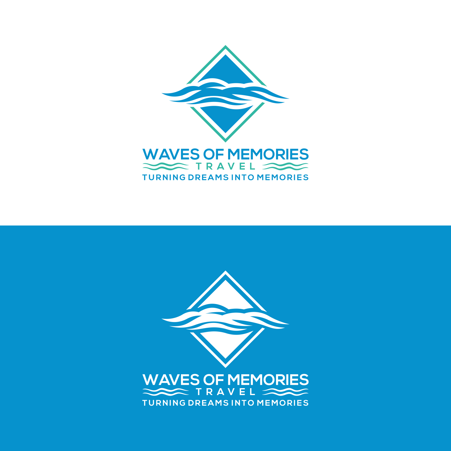 Logo Design by zilong graphic for Waves Of Memories, LLC. | Design #26602959