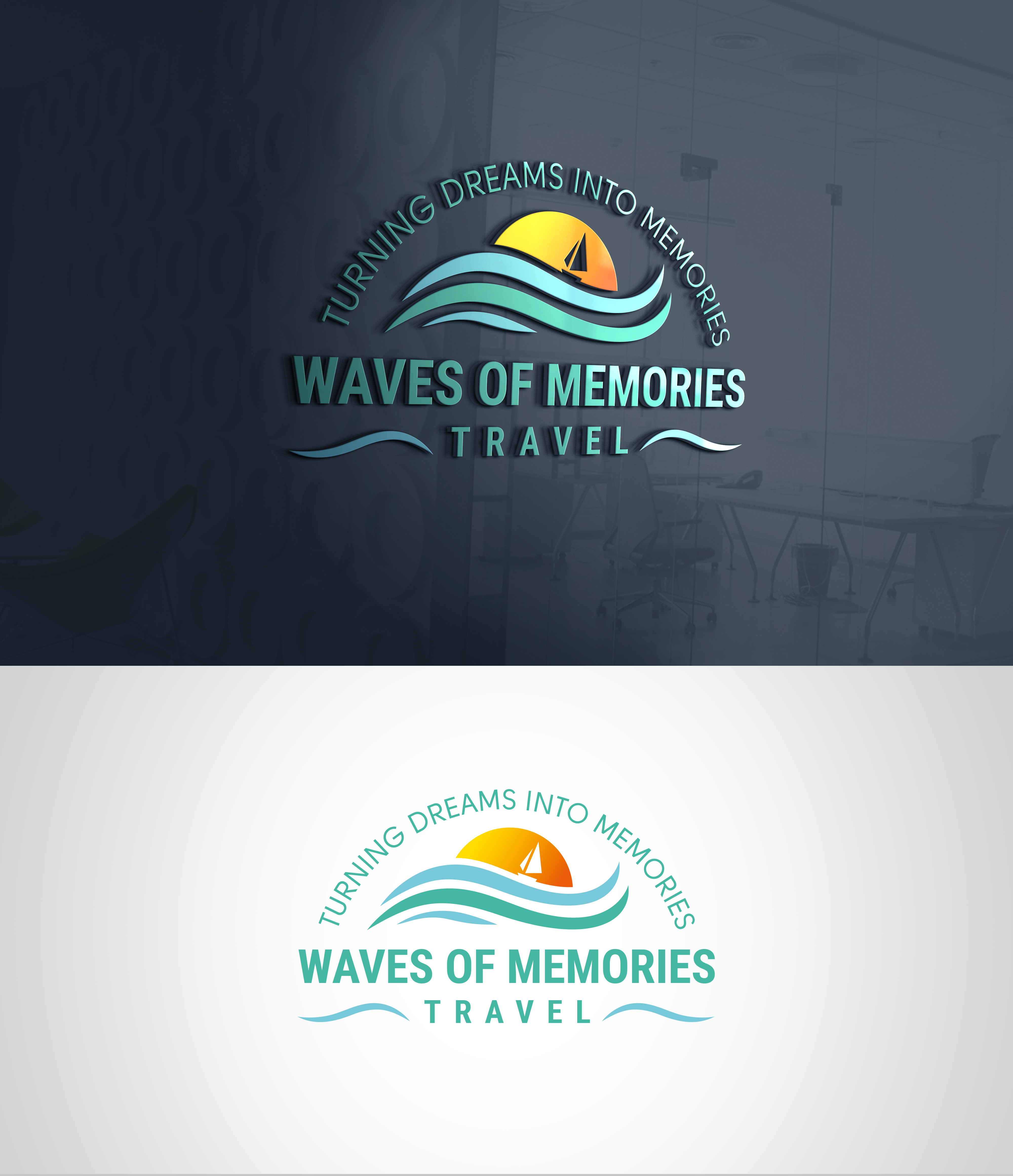 Logo Design by Taya Bright for Waves Of Memories, LLC. | Design #26615781