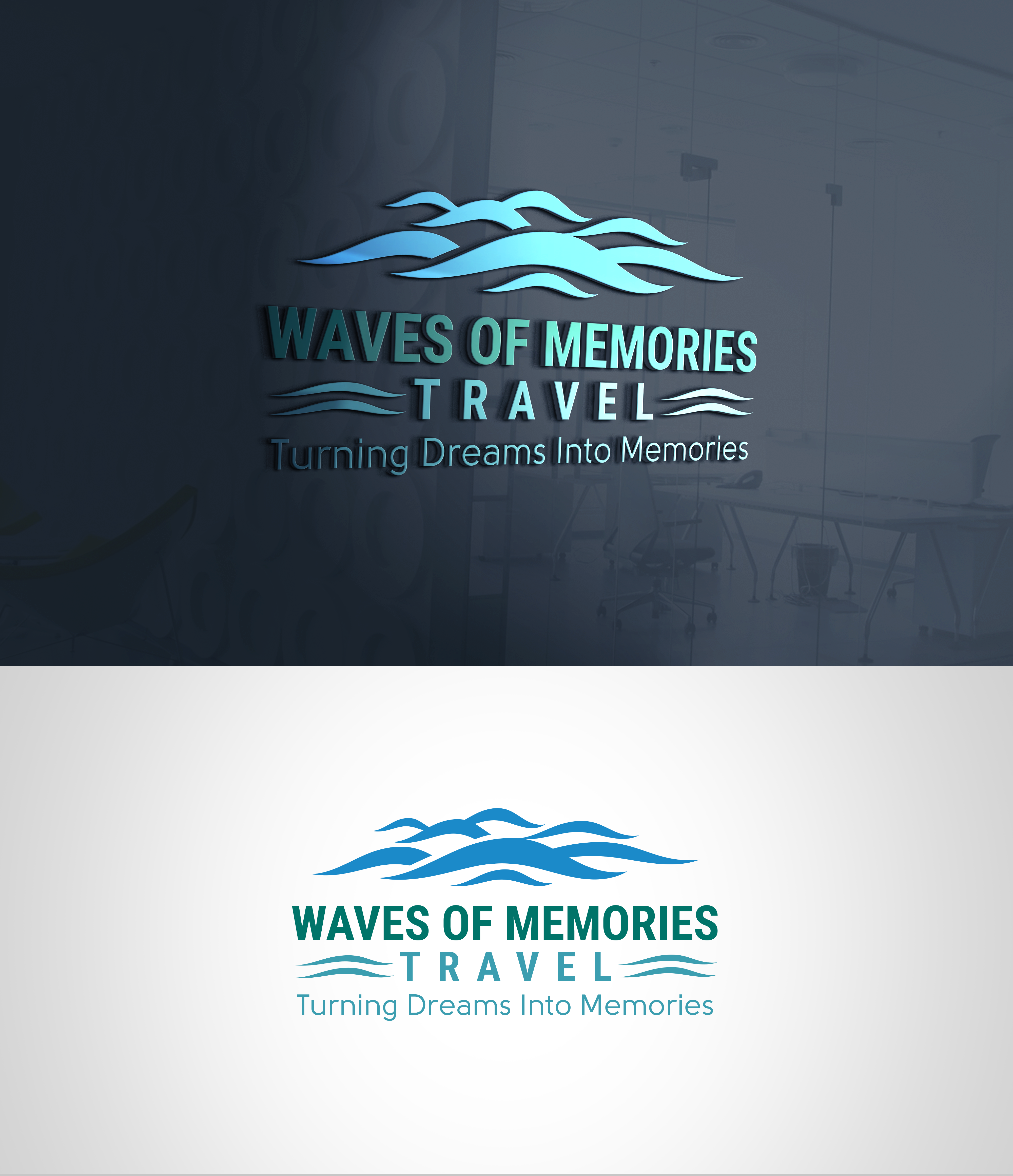 Logo Design by Taya Bright for Waves Of Memories, LLC. | Design #26616133