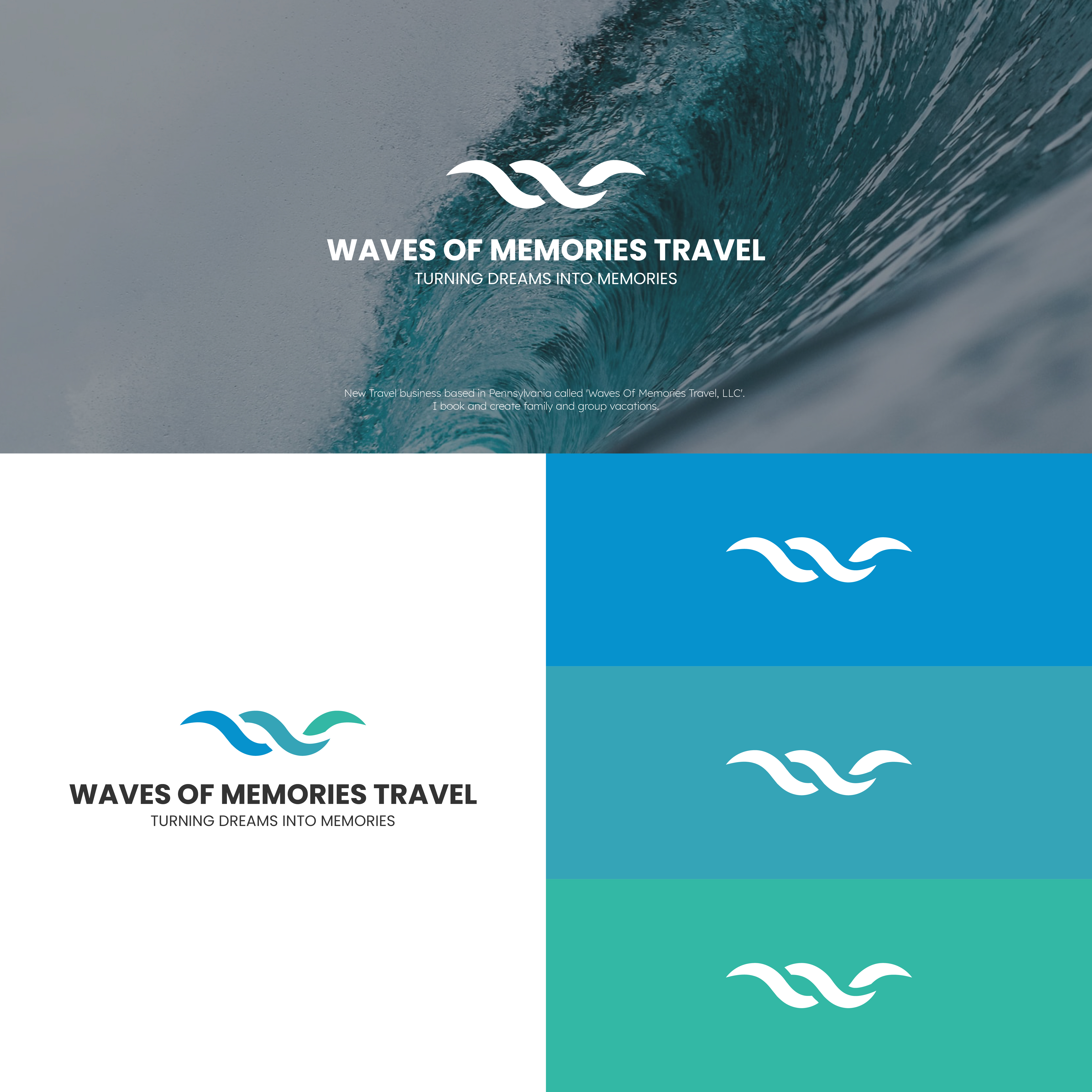 Logo Design by A.R.D.P for Waves Of Memories, LLC. | Design #26596192