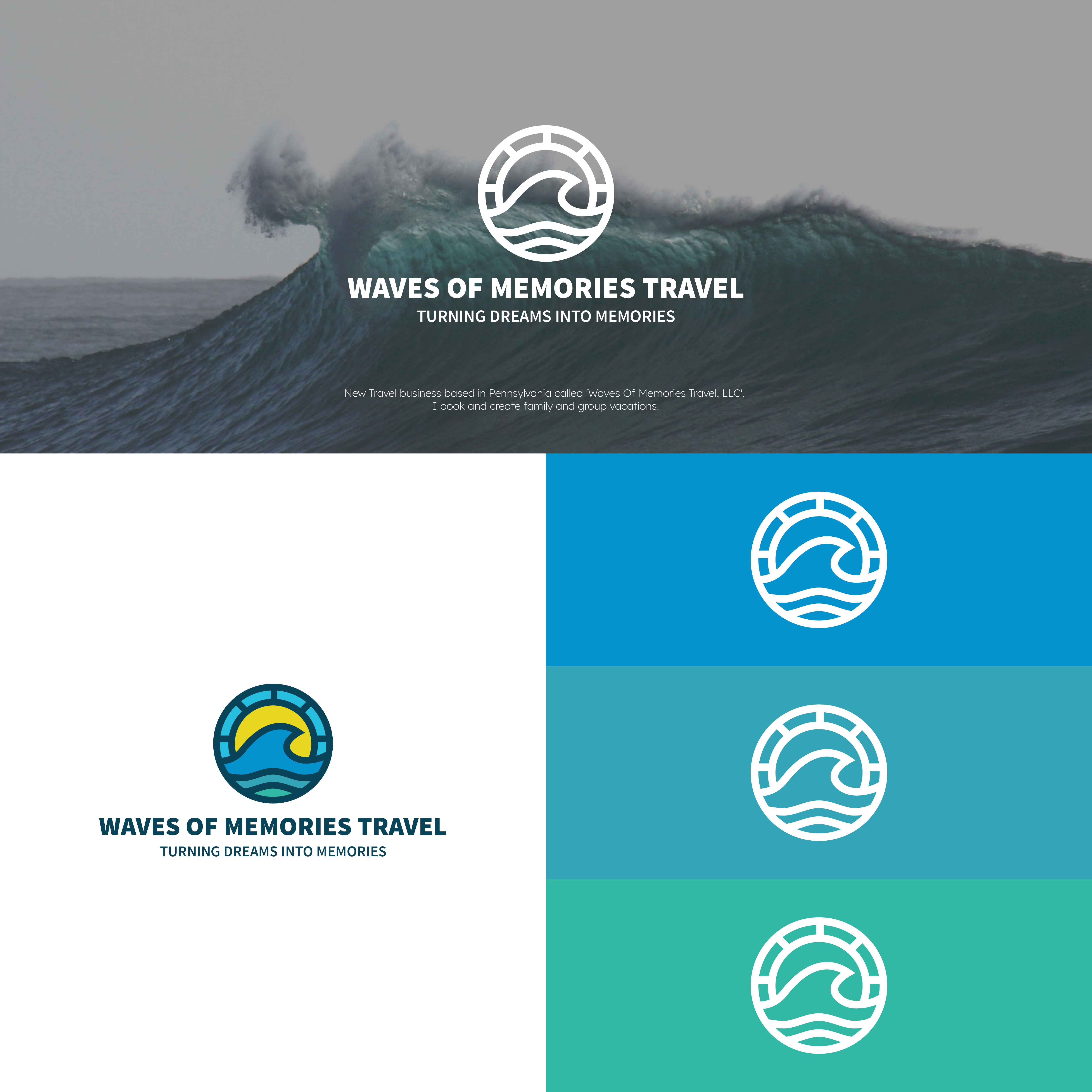 Logo Design by A.R.D.P for Waves Of Memories, LLC. | Design #26599370