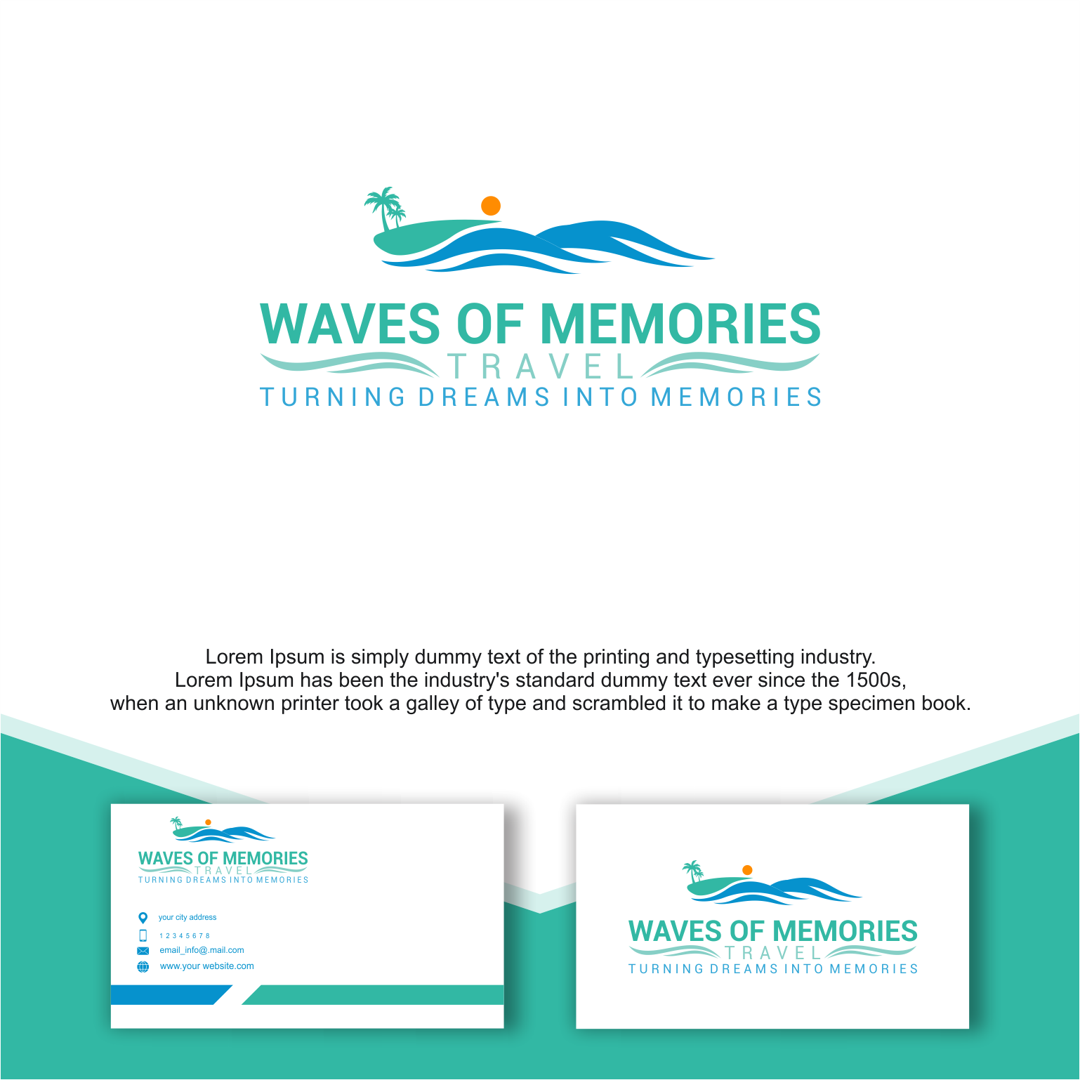 Logo Design by Trestan for Waves Of Memories, LLC. | Design #26578972