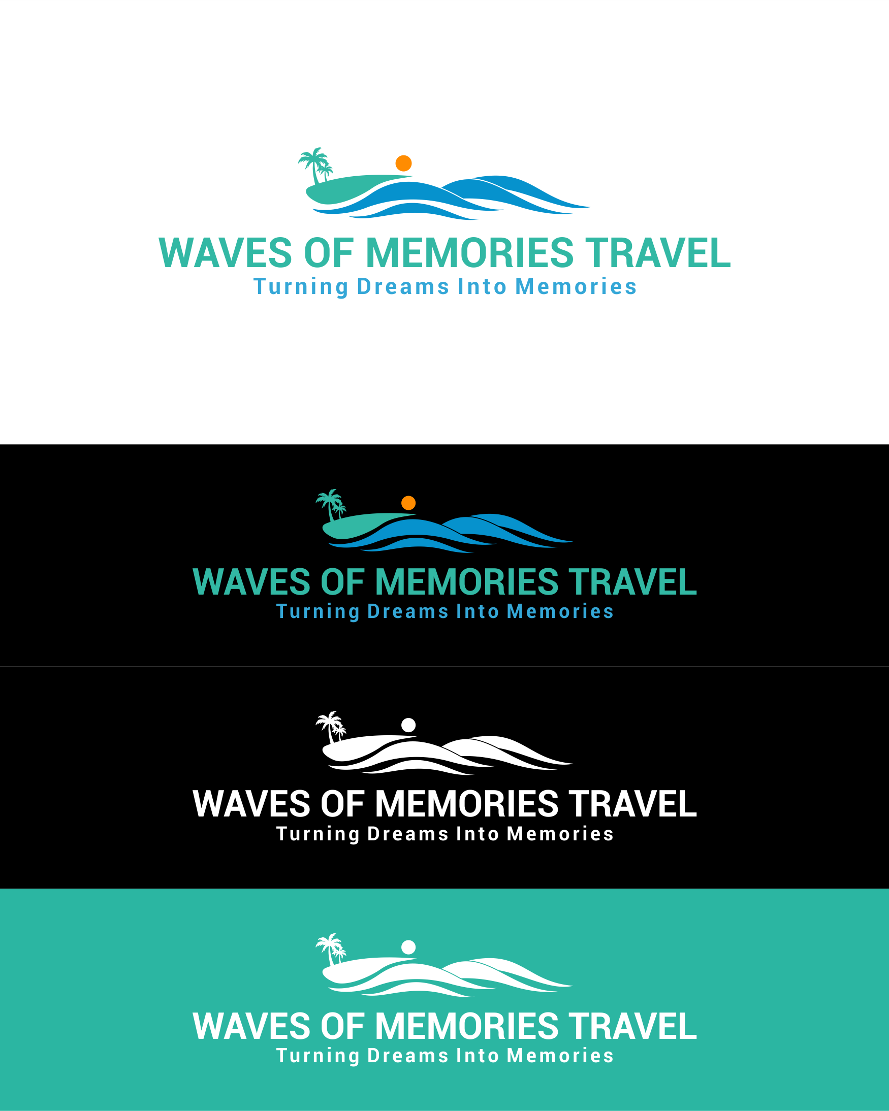 Logo Design by Trestan for Waves Of Memories, LLC. | Design #26610769