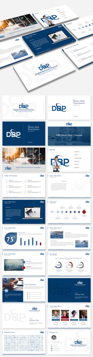 PowerPoint Design by Luvinda for Digital Business Partner Nordic AB | Design: #26609071