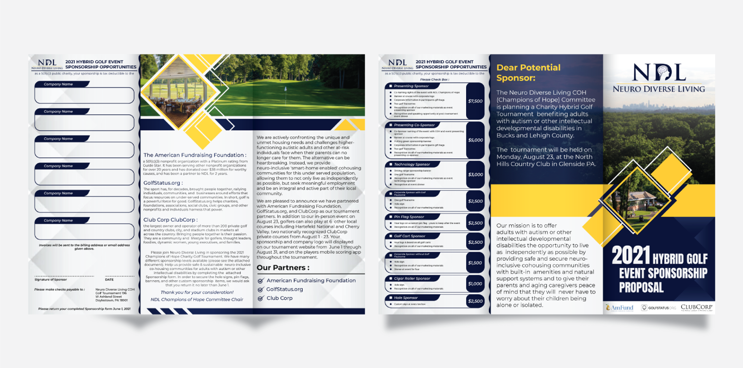Flyer Design by Owleria for Neuro Diverse Living | Design #26600411
