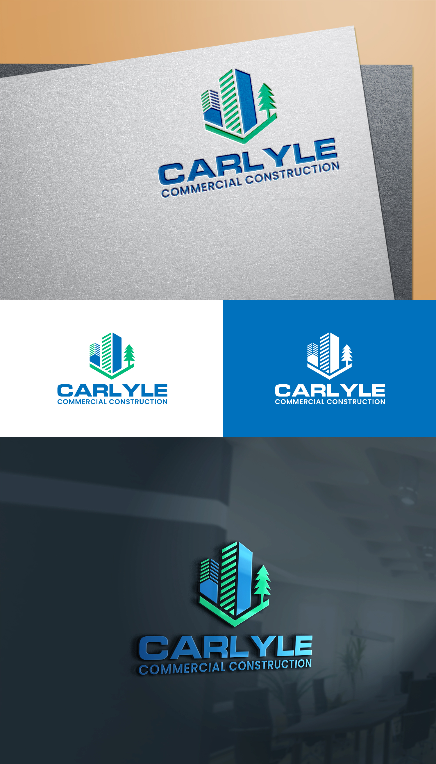 Logo Design by MD Aminul Islam for Carlyle Commercial Construction | Design #26589827