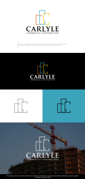 Carlyle Commercial Construction | Logo Design by Kim Ji
