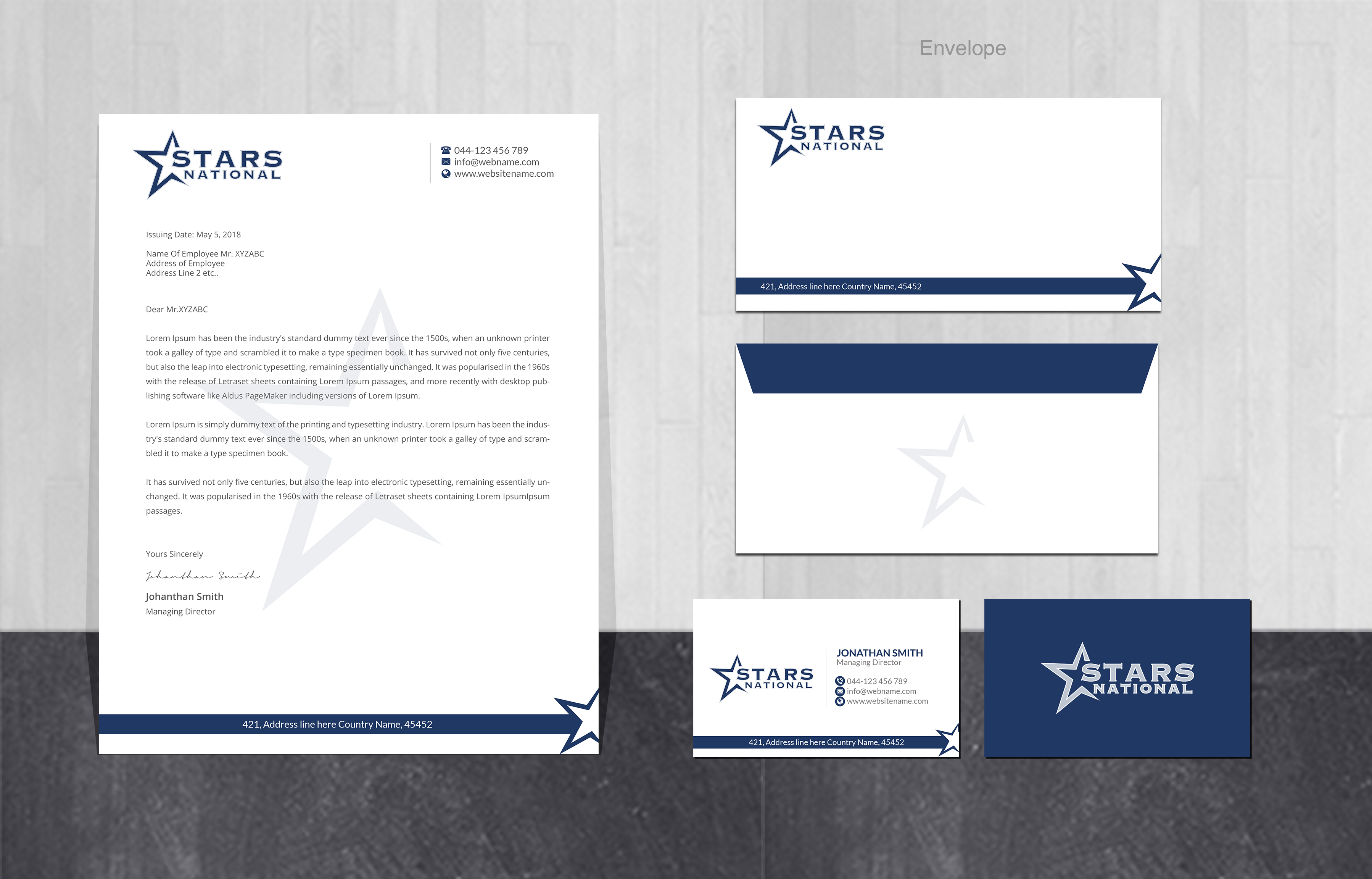 Stationery Design by Creations Box 2015 for this project | Design #26644960