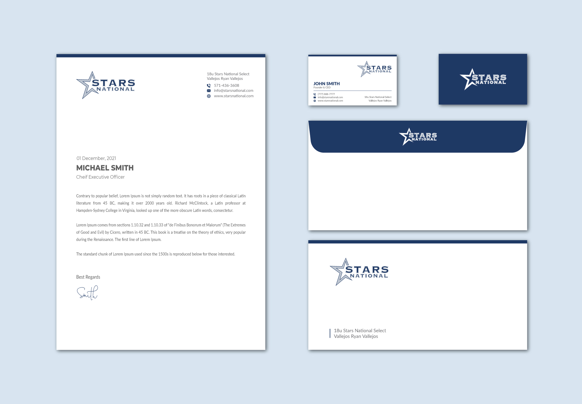 Stationery Design by Musa. A for this project | Design #26640317