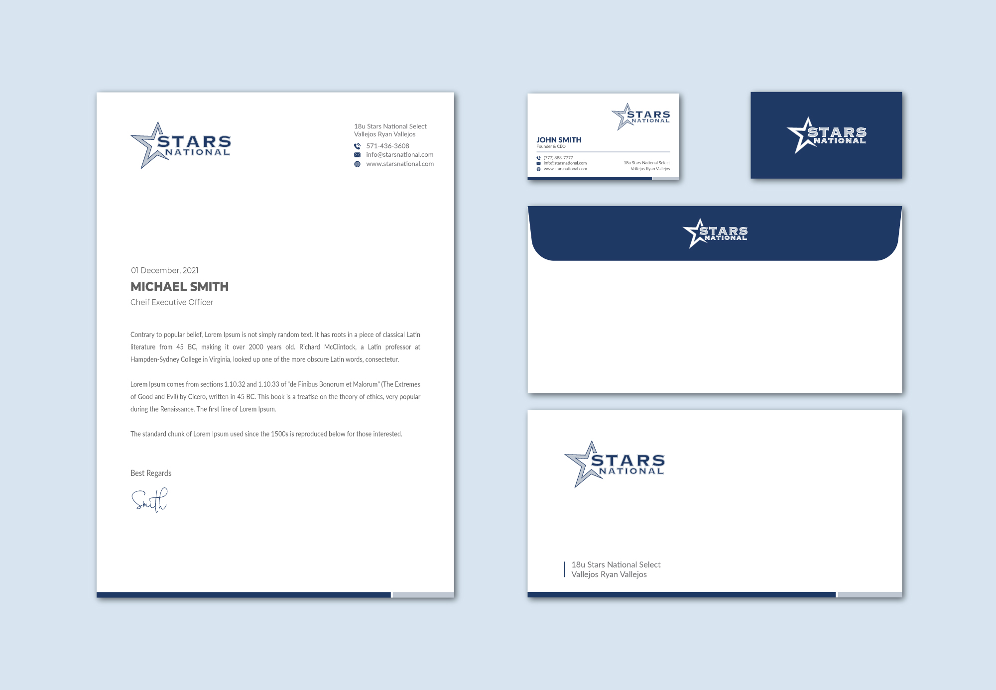 Stationery Design by Musa. A for this project | Design #26640319